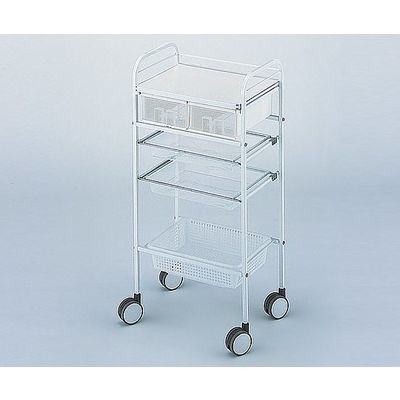 西村製作所 カラーセット台(Cー208) ホワイト 416×300×890mm 12081 1台 0-9224-01（直送品）