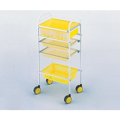 西村製作所 カラーセット台(Cー208) イエロー 416×300×890mm 12085 1台 0-9224-04（直送品）