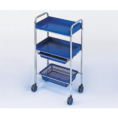 西村製作所 カラーセット台(Cー161) ブルー 485×300×895mm 11613 1台 0-9225-03（直送品）