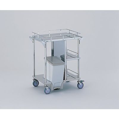 アズワン 足踏式処置車 引出し無し/ペール前向き 600×450×850mm KSC-PF 1台 0-9943-02（直送品）