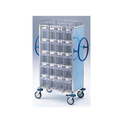 アズワン 与薬車(大型内用袋用) ブルー 655×400×1290mm NCS-40B 1台 0-5597-04（直送品）