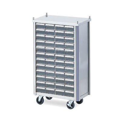 アズワン 与薬カート 48人用/オープンタイプ 620×360×1028mm HYC-48 1台 0-9968-02（直送品）