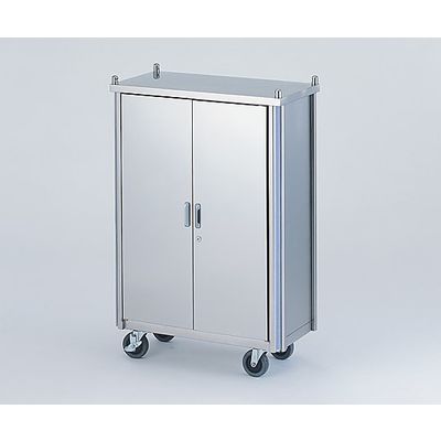 アズワン 与薬カート 48人用/鍵付扉タイプ 714×360×1060mm HYC-48T 1台 0-9968-04（直送品）