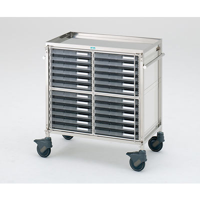 サカセ化学工業 与薬車ウィークリー浅型 24床用 870×482×939mm B-24 1台 0-677-01（直送品）