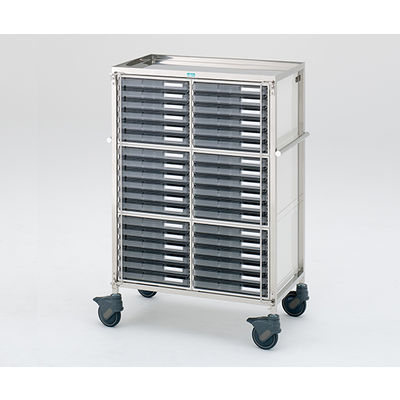 サカセ化学工業 与薬車ウィークリー浅型 36床用 870×482×1273mm B-36 1台 0-677-02（直送品）