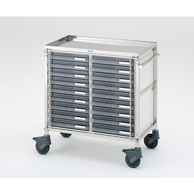 サカセ化学工業 与薬車ウィークリー深型 18床用 868×482×916mm A-18 1台 0-678-01（直送品）