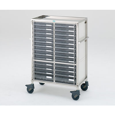 サカセ化学工業 与薬車ウィークリー深型 24床用 868×482×1250mm A-24 1台 0-678-02（直送品）