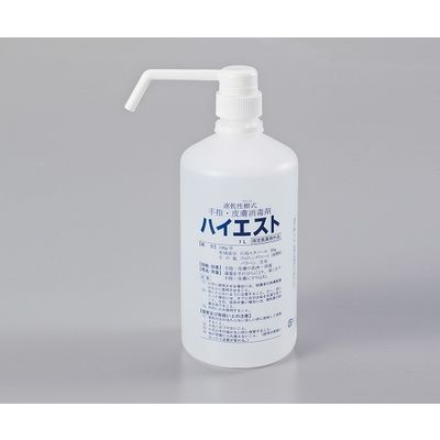 濤和化学 手指・皮膚消毒剤 ハイエスト ホルダー無 1L 0-6673-11 1セット(2本)（直送品）