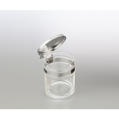 浅井商事 万能壷(ガラス) 125mL 白 0-7711-01 1セット(4個)（直送品）