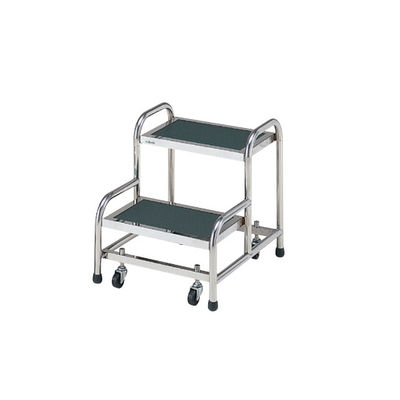 アズワン キャスター付踏台 2段 0-1583-02 1台（直送品）
