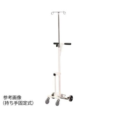 久喜製作所 ガートル架付ボンベカート(ストッパー付き) ホワイト 持ち手 固定式 SBC-501GWH 1個 0-7291-14（直送品）