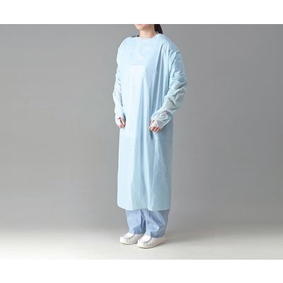 イワツキ プラスチックエプロン(袖付き) 指掛けタイプ 004-41974 1箱(20枚) 0-7496-12（直送品）