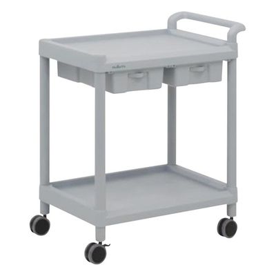 アズワン モバイルストレージカート(引出し付) 2段 705×444×830 MSO21C 1個 7-1085-01（直送品）