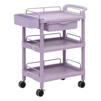 アズワン モバイルポケットカート(引出し付き) 3段 650×410×867 MP61BP 1個 7-1086-02（直送品）