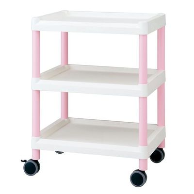 アズワン モバイルイージーカート 3段 540×370×805 ピンク ME11B 1個 7-1274-03（直送品）