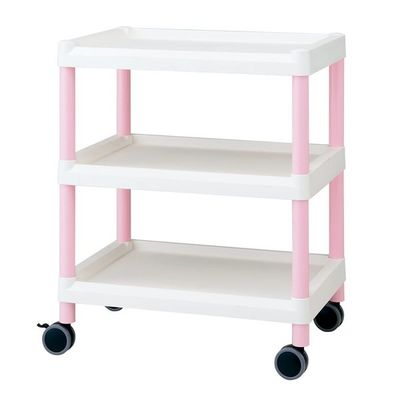 アズワン モバイルイージーカート 3段 645×444×785 ピンク ME21B 1個 7-1274-04（直送品）