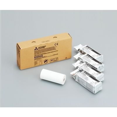 三菱電機 プリンター用紙(三菱電機プリンター用) 感熱ロール紙 110mm×18m K95HG 1箱(5巻) 8-1206-05（直送品）