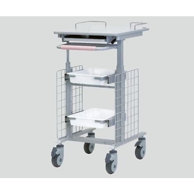 ナカバヤシ 電子カルテワゴンスリム(昇降タイプ サイドネット付き) 470×583×830~1050 RKW-402S 1個（直送品）