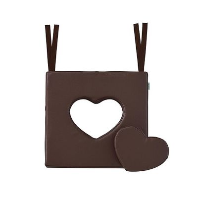アズワン 車いすハートクッション モカブラウン HEART-M 1個 8-6452-02（直送品）