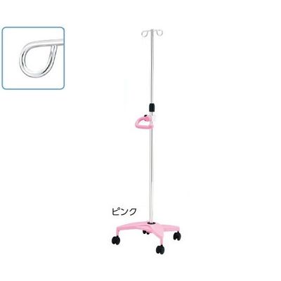 アズワン イルリガードルスタンド(ネスティングタイプ) 2本架 ピンク SAP2-H 1個 8-8289-01（直送品）