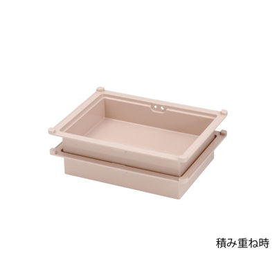 サカセ化学工業 注射薬トレー 34ー07タイプ(深さ7cm)帯電防止 ピーチ PT34-07 1個 8-8301-01（直送品）