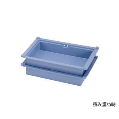 サカセ化学工業 注射薬トレー 34ー07タイプ(深さ7cm)帯電防止 ブルー PT34-07 1個 8-8301-02（直送品）