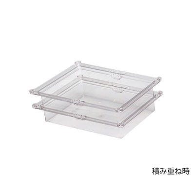 サカセ化学工業 注射薬トレー 34ー07タイプ(深さ7cm)帯電防止 透明 PT34-07 1個 8-8301-03（直送品）