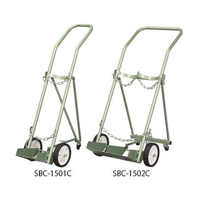 久喜製作所 キャスター付ボンベカート 2本用 SBC-1502C 1個 8-8458-02（直送品）