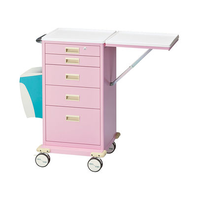 アズワン カラフルミニカート(ダストボックス付) ピンク 703×554×955 CMCD-P 1個 8-8506-01（直送品）