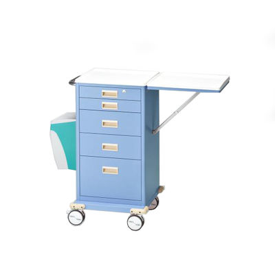 アズワン カラフルミニカート(ダストボックス付) ブルー 703×554×955 CMCD-B 1個 8-8506-03（直送品）