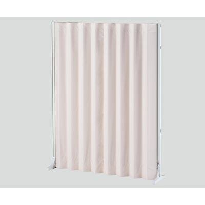 アズワン 抗菌アコーディオンスクリーン 直線 パステルピンク 1500×1800 8-9921-02 1個（直送品）