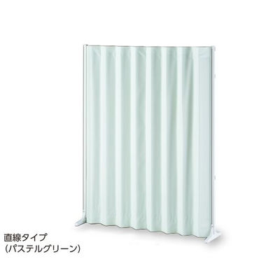 アズワン 抗菌アコーディオンスクリーン 直線 パステルグリーン 1500×1650 8-9922-01 1個（直送品）