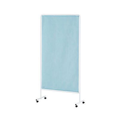 アズワン リラックススクリーンSF(低床対応脚フレーム) 900×400×1840 ブルー SF-1800K 1個 8-9924-02（直送品）