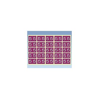 日本ホップス カラーナンバーラベル 15×30mm（5） CNL-L 1セット（750片） 0-2563-06　ナビスカタログ（直送品）