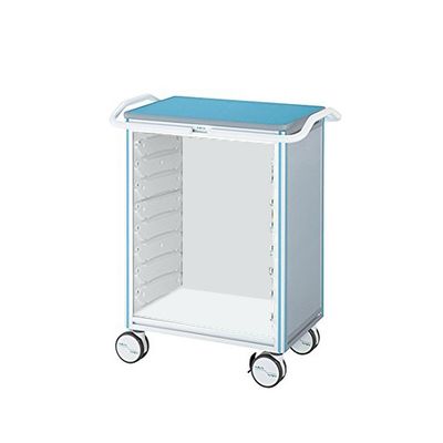 アズワン ヨーロピアンカートII(アルティアトレー) ブルー 850×540×1050mm EL-TB 1台 0-5751-11（直送品）