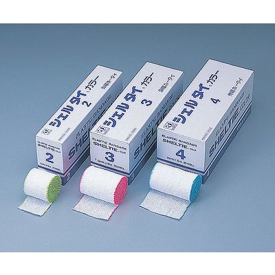 日本衛材 シェルタイ(R)・カラー(伸縮包帯) 3号 10巻入 NE-413 1セット(20巻:10巻×2箱) 0-6054-02（直送品）