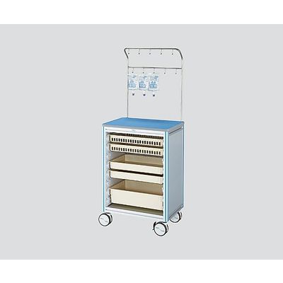 アズワン ヨーロピアンカートII 点滴処置車 ブルー EL-IB 1台 0-7930-11（直送品）