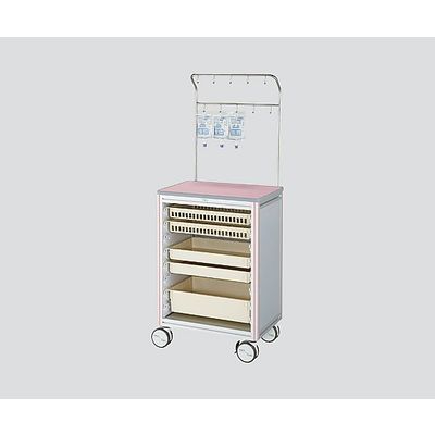 アズワン ヨーロピアンカートII 点滴処置車 ピンク EL-IP 1台 0-7930-12（直送品）