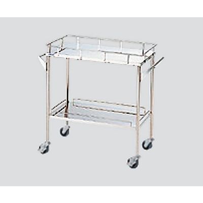 アズワン ステンレスグリーンカート(静音タイプ) 2段 870×450×835mm SW-2S 1台 3-4085-12（直送品）