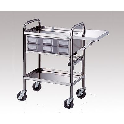 アズワン とっても静かな処置車 590×350×890mm TSW222-2 1台 8-2137-01（直送品）