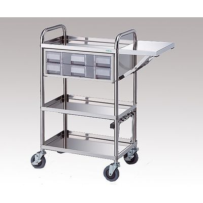 アズワン とっても静かな処置車 590×350×942mm TSW222-3 1台 8-2137-02（直送品）