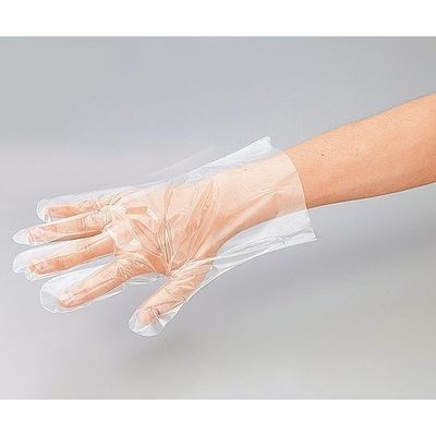アズワン プロシェア ポリエチレン手袋 エンボス無 L 1袋(200枚入) 8-2587-01 1セット(1800枚:200枚×9袋)（直送品）
