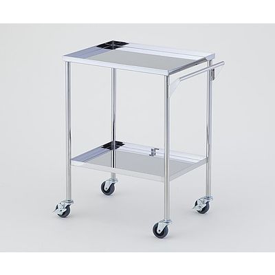 アズワン 回診車(静音) 2段 600×450×800mm KS-2V-M 1台 8-2278-02（直送品）