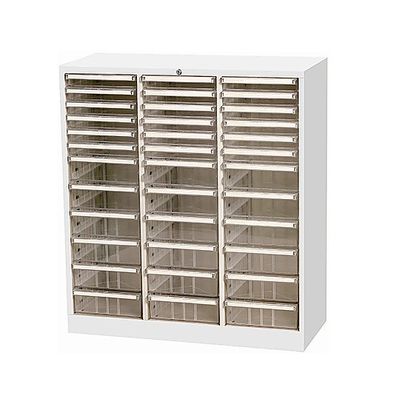 ハピラ トレーキャビネット 浅・深型各6段3列 AP-336HC 1台 8-3452-03（直送品）