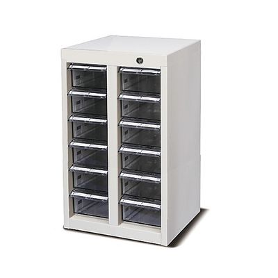 ハピラ キャビネット(鍵付)327×300×548mm 遮光 MCG-12C 1台 8-3455-01（直送品）