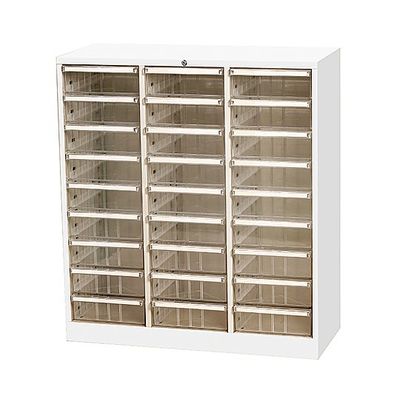 ハピラ トレーキャビネット 深型9段3列 AP-327HC 1台 8-3451-03（直送品）