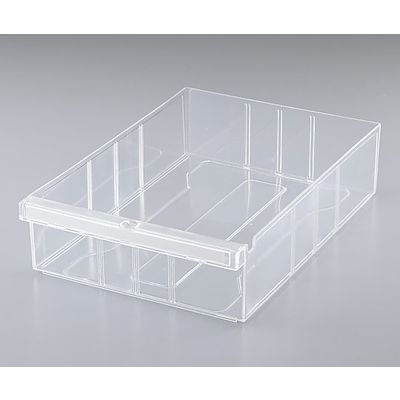 ハピラ セレクトナビユニット用A4樹脂ケース 224×311×79mm クリア 深型 M6010 1セット(2個) 8-4062-03（直送品）