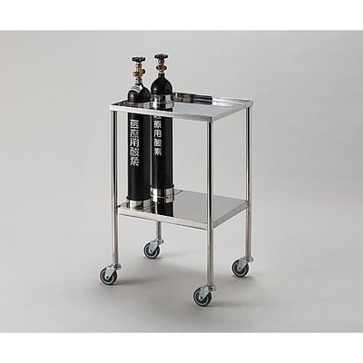 アズワン ボンベ収納ワゴン 2本 CBW-2 1台 8-3977-02（直送品）