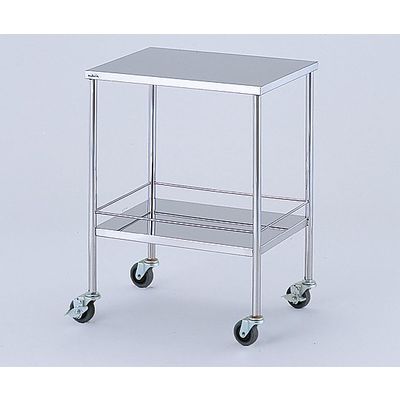 アズワン エコノミー回診車(静音タイプ) 2段 600×450×800mm KWC2-S 1台 8-3946-02（直送品）