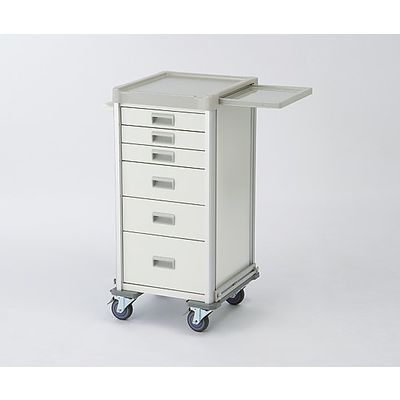 アズワン 麻酔カート(LUXE) 引出し6段(浅3・中2・深1) NC3706 1台 8-4812-02（直送品）